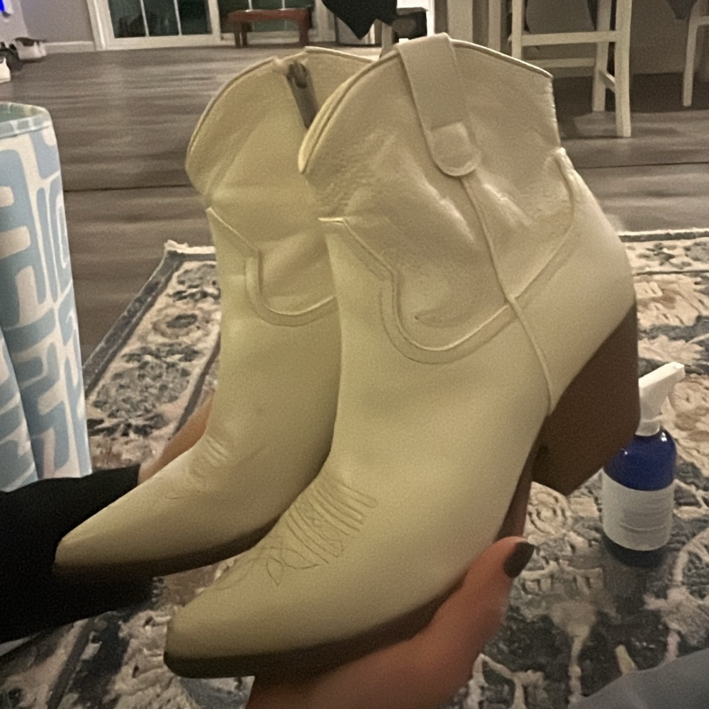 White Ankle Booties